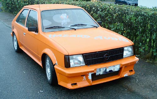 Opel Kadett D Egentillverkad frontspoiler GTE kjolar o sk rmbreddare 